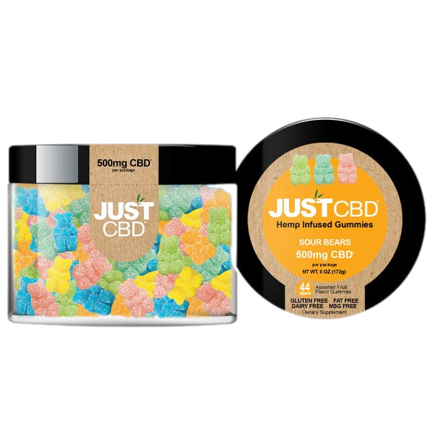 JustCBD | Sour Bear Gummies (500mg)