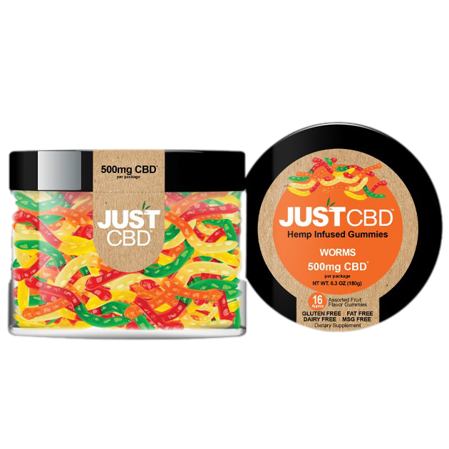 JustCBD | Worms Gummies (500mg)