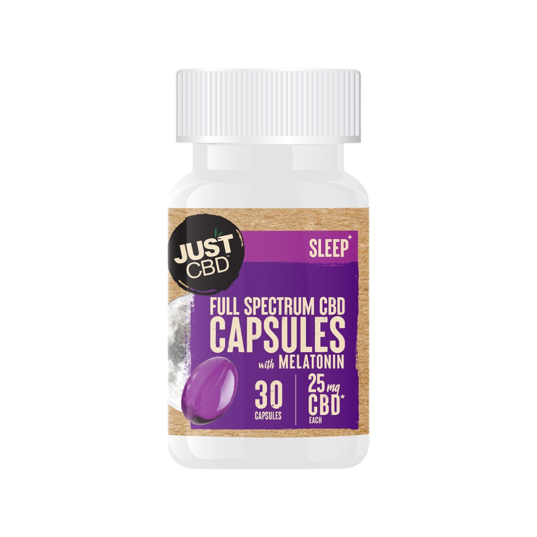 JustCBD | Full Spectrum Sleep Soft Gel 30ct Capsules (25mg)