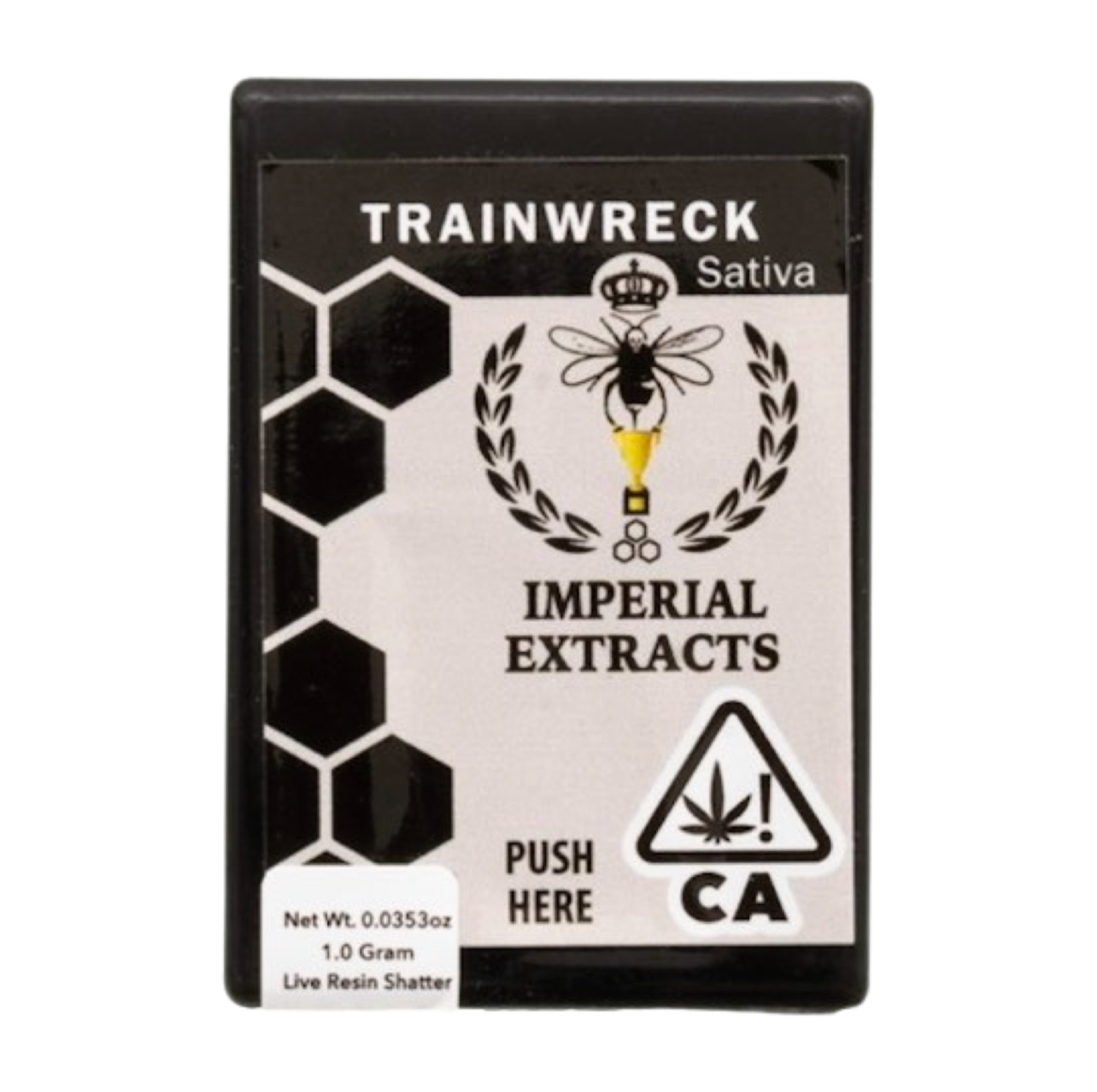 1 Gram Live Resin Shatter by Imperial Extracts | Train Wreck | Sativa