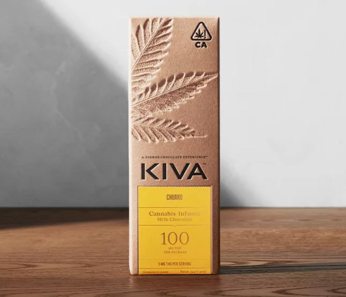 Kiva | Churro Milk Chocolate Cannabis Infused bar