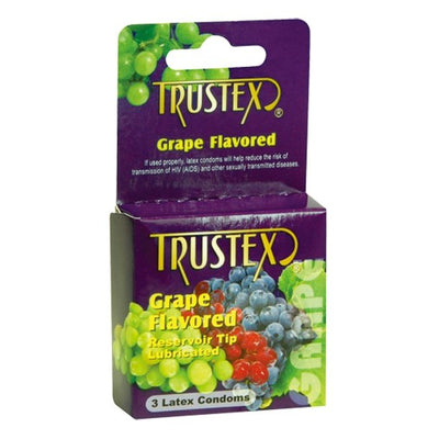 Trustex Grape Flavored Condoms - 3 Pack