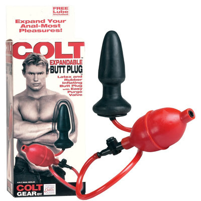 California Exotic Inflatable Anal Toy Colt Gear Expandable Butt Plug