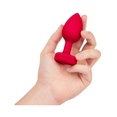 B-Vibe Remote Control Vibrating Jewelled Heart Plug