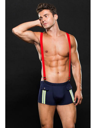 Baci Envy Fireman Bottom with Suspenders 2 Piece EC02