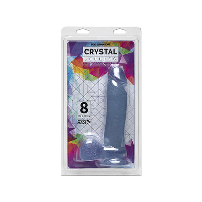 Doc Johnson Crystal Jellies - 8 Inch Realistic Cock with Balls