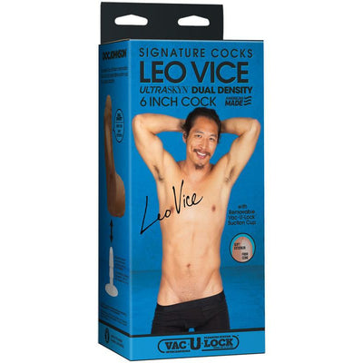 Doc Johnson Signature Cocks Leo Vice 6 Inch Ultraskyn Cock with Removable Vac U Lock Suction Cup