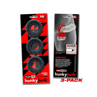 Hunkyjunk Oxballs Super Huj 3-Pack Cockrings