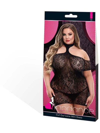 Lapdance Lingerie Cut Out Lace Mini Dress LC-75 XL Env