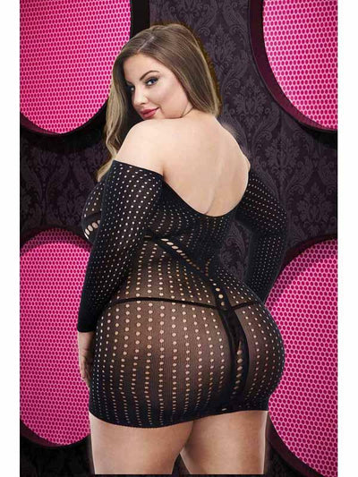 Lapdance Lingerie Jacquard Mini Dress LC-67