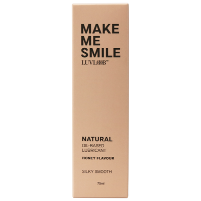 Luvloob Make Me Smile Oil-Based 75mL Lubricant Honey