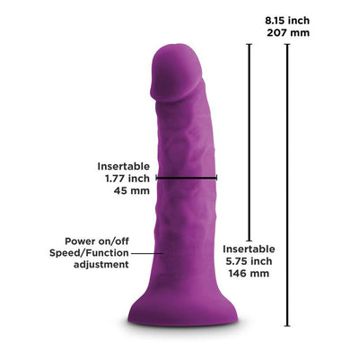 NS Novelties Colours Pleasures 7 inch Vibrating Dong