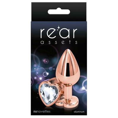 NS Novelties Rear Assets Rose Gold Heart Medium