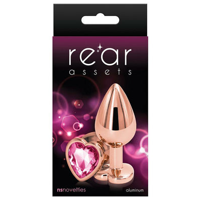 NS Novelties Rear Assets Rose Gold Heart Medium