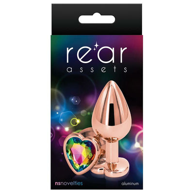 NS Novelties Rear Assets Rose Gold Heart Medium