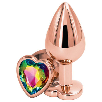 NS Novelties Rear Assets Rose Gold Heart Medium