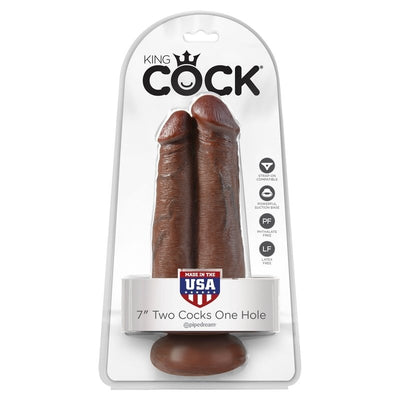 Pipedream King Cock - 7 Inch Two Cocks One Hole