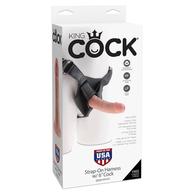 PipeDream King Cock - Strap-On Dildo Harness Kit with 6 Inch Cock