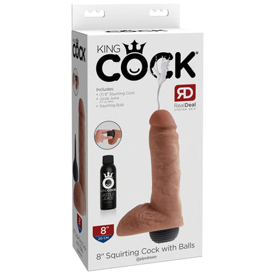 Pipedream King Cock 8 inch Squirting Cock with Balls