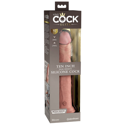 Pipedream King Cock Elite 10 inch Silicone Dual Density Cock