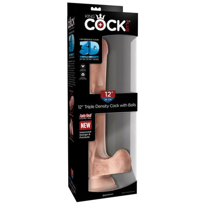 Pipedream King Cock Plus 12 inch Triple Density Cock with Balls