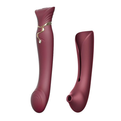 Zalo Queen Set - G-Spot Pulse Wave Vibrator With Suction Sleeve