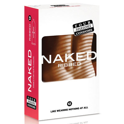 Four Seasons 12s Naked Ribbed Extra Sensitive Condom