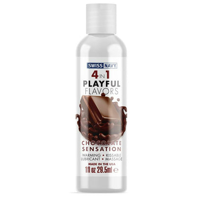 Swiss Navy Playful 4 In 1 Chocolate Sensation 1oz/29.5 mL