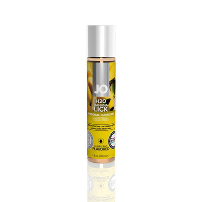 System Jo H2O Flavored Lubricant Banana Lick 1 fl oz / 30mL