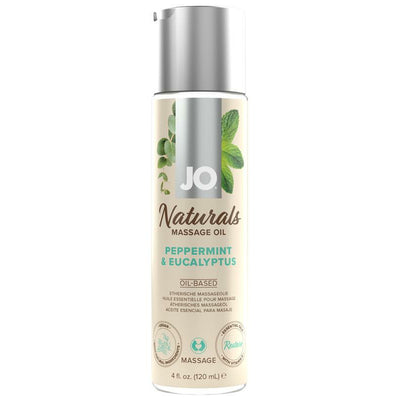 System Jo Naturals - Peppermint & Eucalyptus - Massage 4 fl oz / 120 mL 