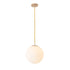 Nordic Globe Milky Glass Pendant Light