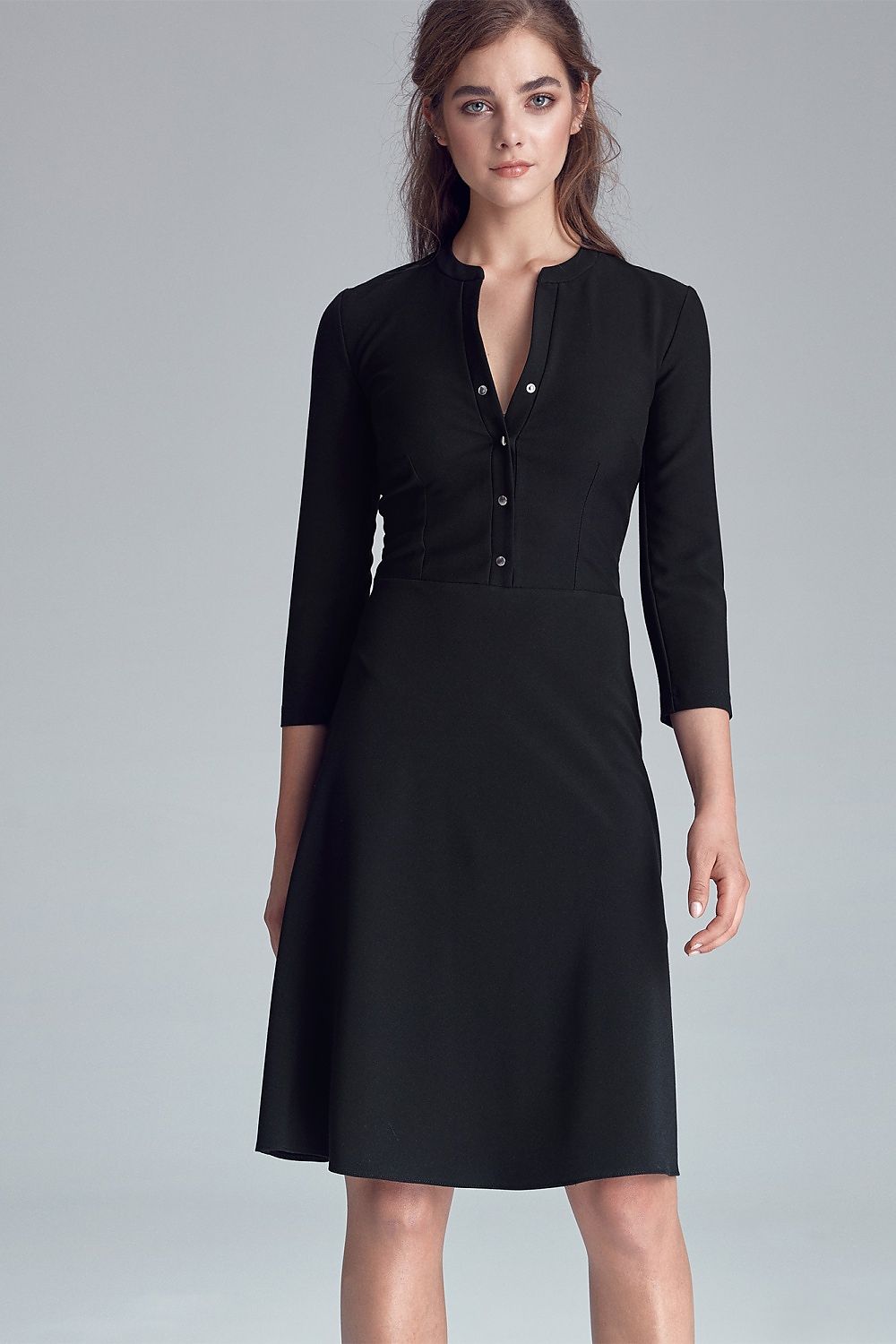 Elegant Black Midi Dress I Timeless Black Dress