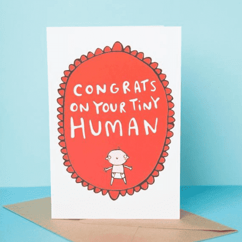 Congrats On Your Tiny Human Funny New Baby Congratulations ...