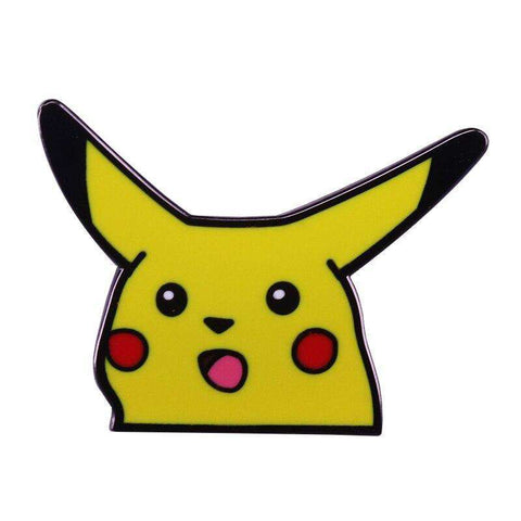 Free Surprised Pikachu Meme Pokemon Enamel Pin Just Pay