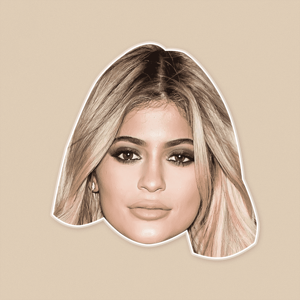 Blonde Hair Kylie Jenner Mask Perfect For Halloween Costume