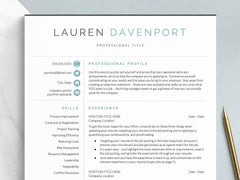 marketing resume template