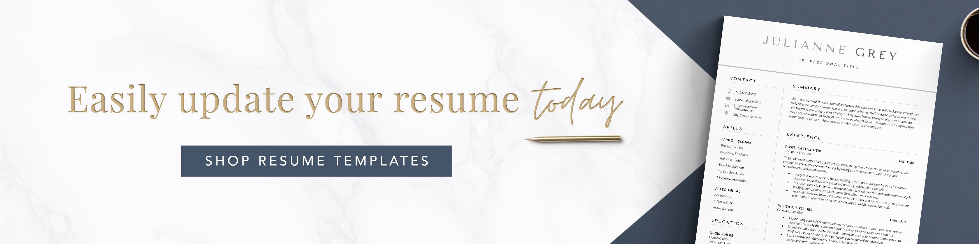 should i use a two column resume template