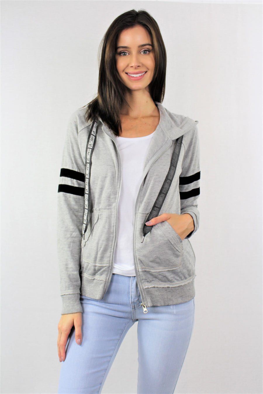 Women's Zip Up Hoodie with Front Pockets – Good Stuff Apparel