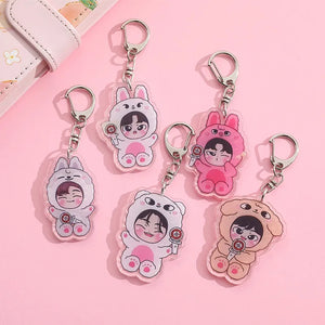 Kpop Stray Kids KeyChain - Cute Acrylic Pendant - BYourself.Shop