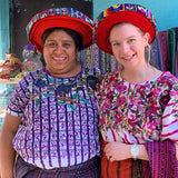 Laurie Naranch with Mayan Hands weaver Antonia