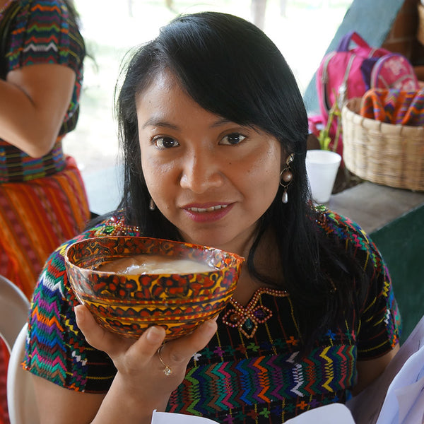 Nancy enjoy atole