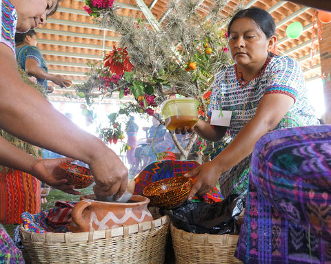 sharing traditional beverage