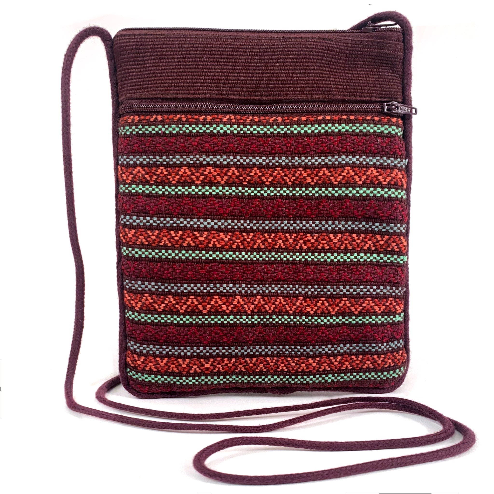 Handwoven Santiago Brocade Pocket Bag - Mayan Hands