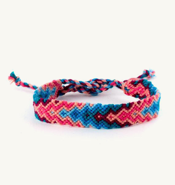 Wide Friendship Bracelet - Mayan Hands