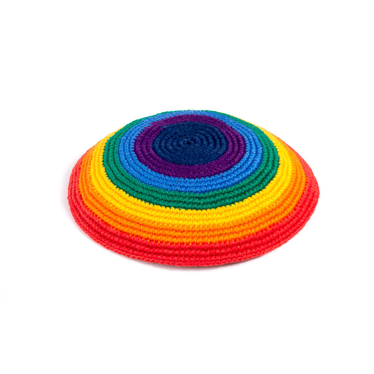 Rainbow Kippah (Yarmulke) – Mayan Hands