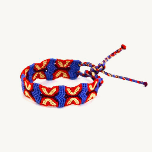 Wide Friendship Bracelet - Mayan Hands