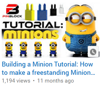 Pinblock Creative Building Block Toy Minion Tutorial 