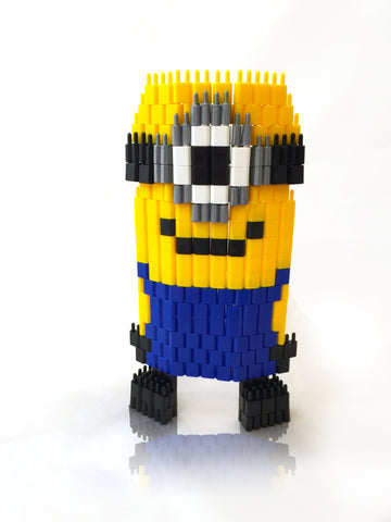 Pinblock Creative Building Block Toy 3D Minion Model