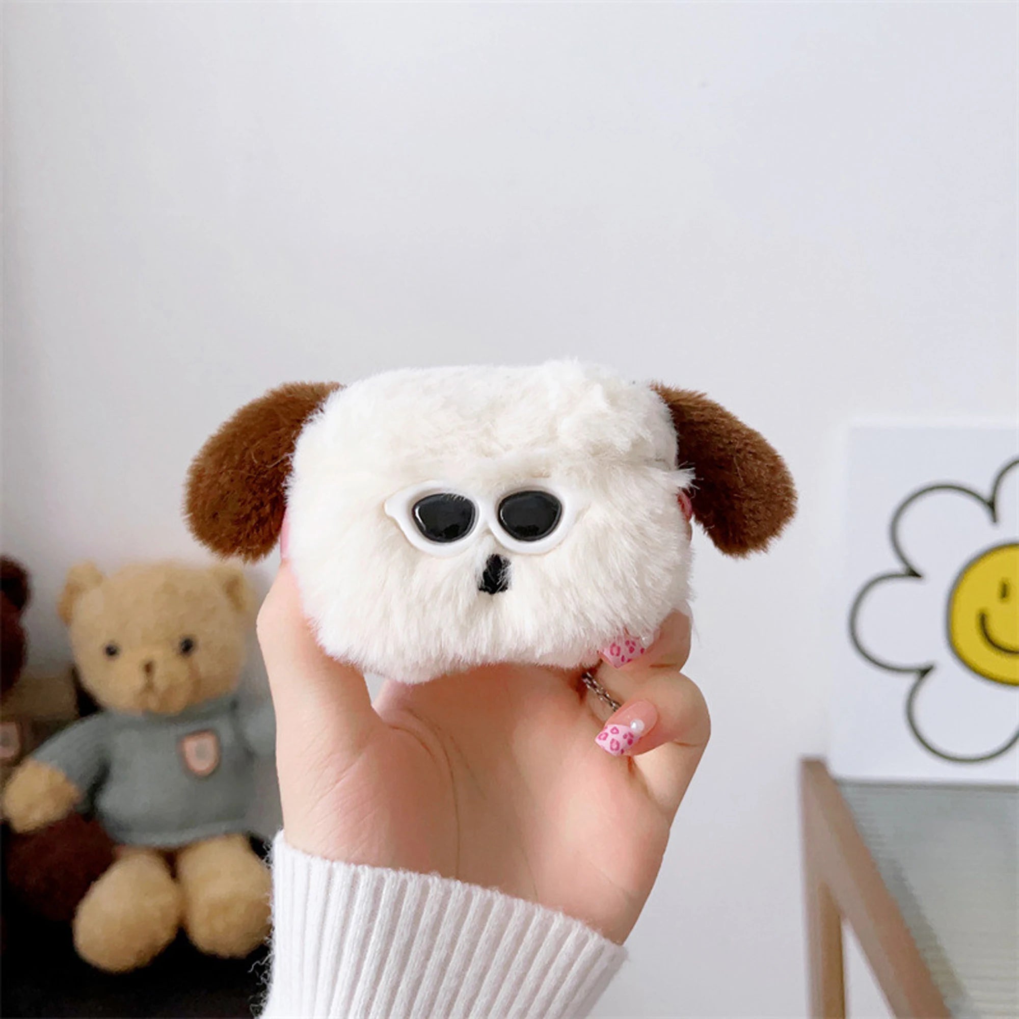 Cute Dog Rabbit AirPods 1 2 3 Generation Headphones Plush Protective Case for Airpods Pro Bluetooth Wireless Headphone Cover