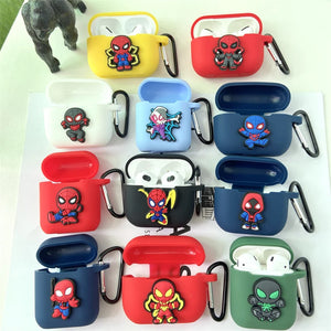 Earphone Protective Case Marvel Cartoon For Apple AirPods 1 2 3 Generation Airpods Pro/Pro2 Bluetooth Headphone Case - covers4phones